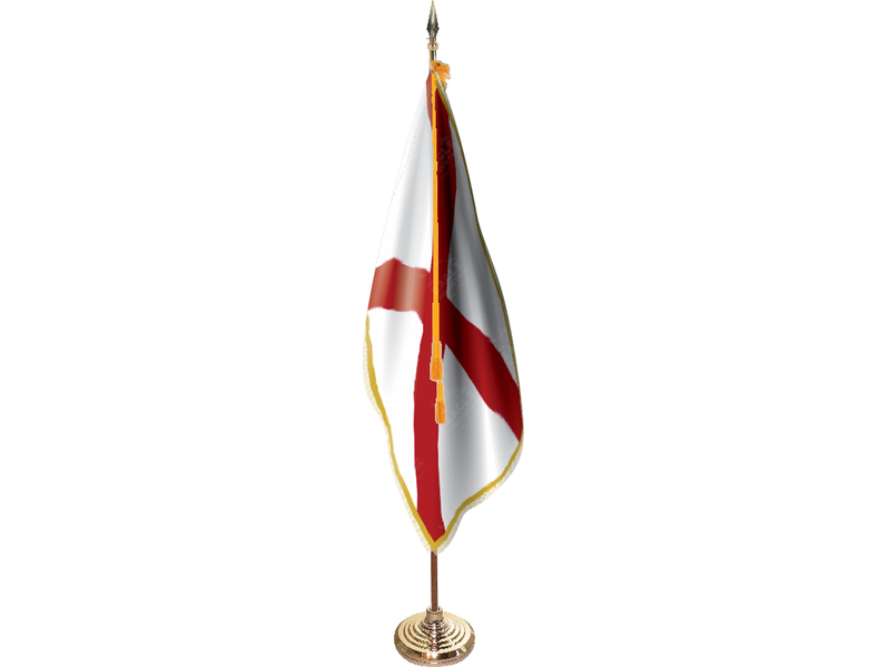 Alabama Indoor Presentation Flagpole Set