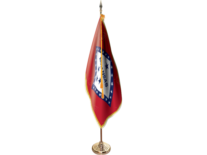 Arkansas Indoor Presentation Flagpole Set