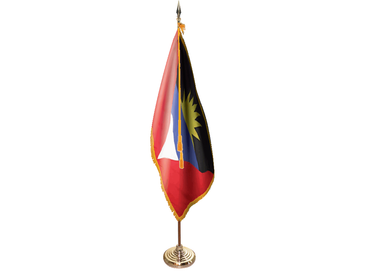 Antigua and Barbuda Indoor Presentation Set - Oak Pole