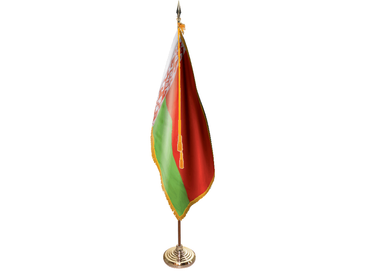 Belarus Indoor Presentation Flagpole Set - Oak Pole