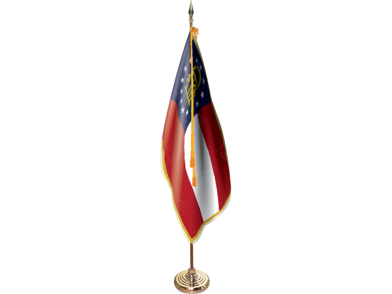 Georgia Indoor Presentation Flagpole Set