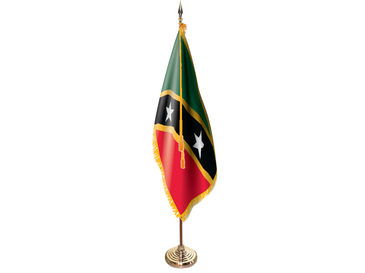 Saint Kitts and Nevis Indoor Presentation Set - Oak Pole