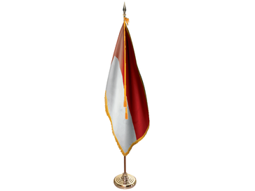 Monaco Indoor Presentation Flagpole Set - Oak Pole