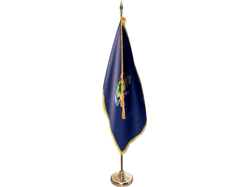 Maine Indoor Presentation Flagpole Set