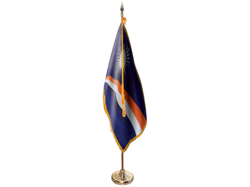 Marshall Islands Indoor Presentation Set - Oak Pole