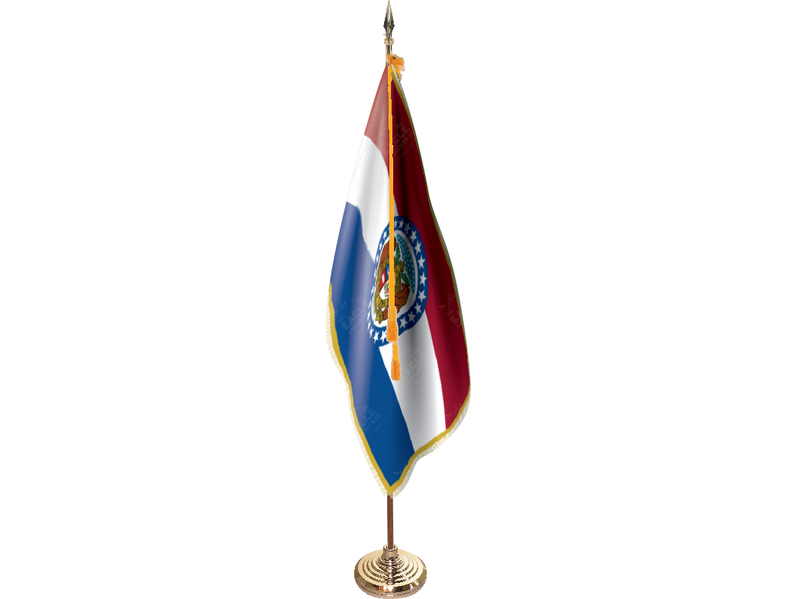 Missouri Indoor Presentation Flagpole Set