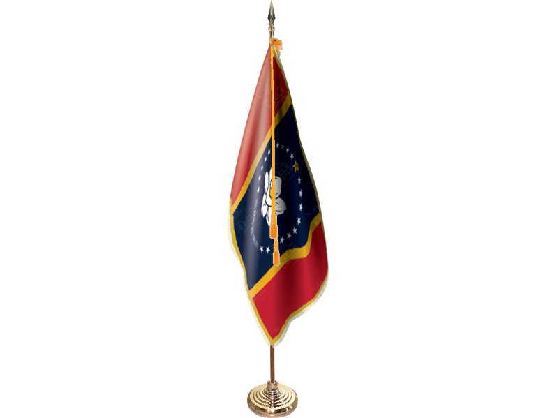 Mississippi Indoor Presentation Flagpole Set
