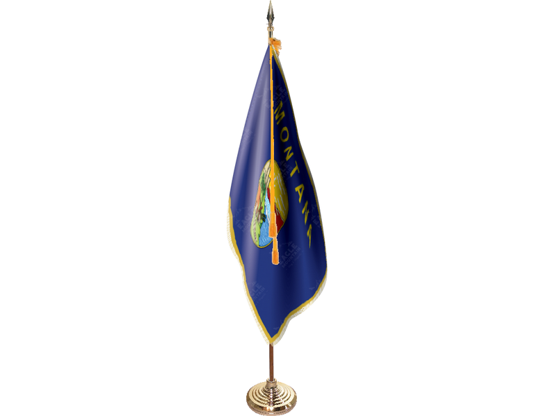 Montana Indoor Presentation Flagpole Set