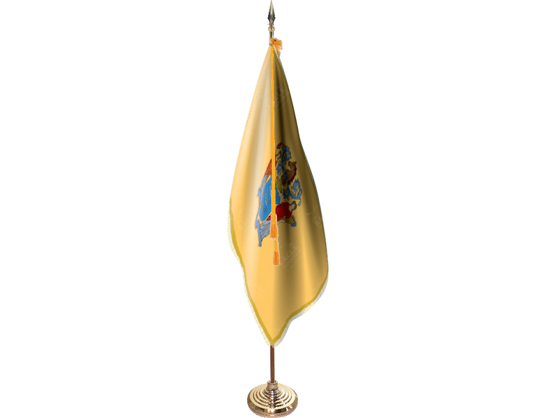 New Jersey Indoor Presentation Flagpole Set