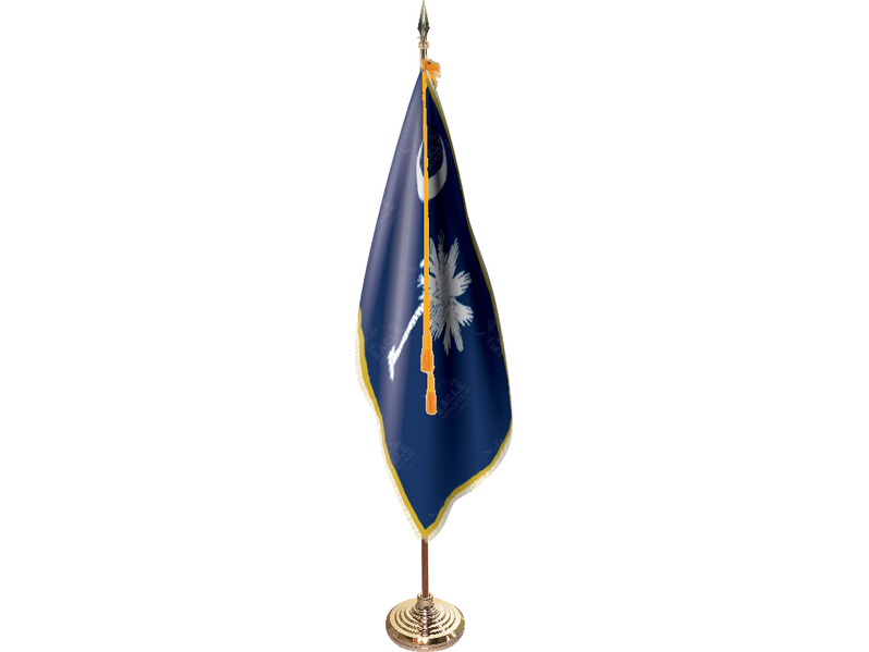 South Carolina Indoor Presentation Flagpole Set