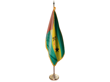 Sao Tome and Principe Indoor Presentation Set - Oak Pole