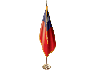 Taiwan Indoor Presentation Flagpole Set - Oak Pole