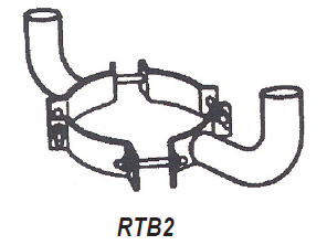 Dual Tenon Wood Pole Bracket