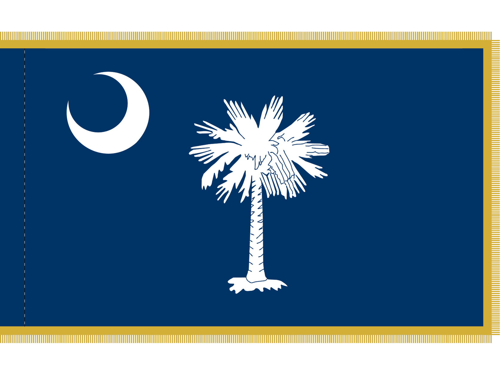 South Carolina Flag for Indoor Use