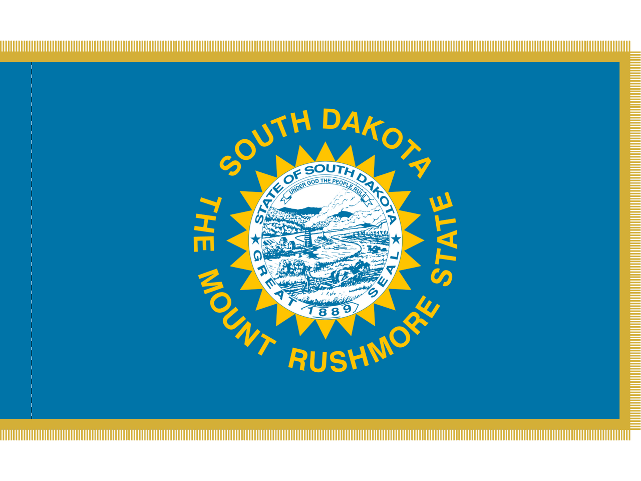 South Dakota Indoor Presentation Flagpole Set