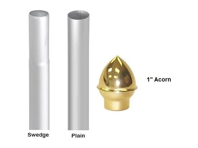 Aluminum Sectional Flagpoles - 1" Diameter