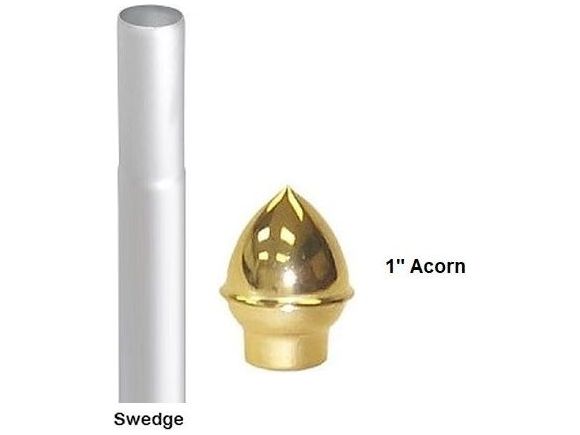 Aluminum Sectional Flagpoles - 1" Diameter