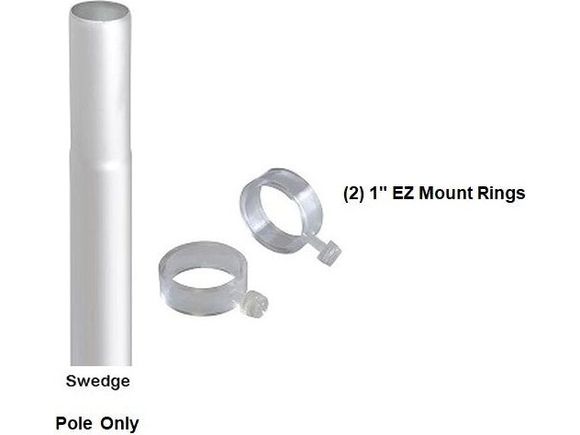 Aluminum Sectional Flagpoles - 1" Diameter