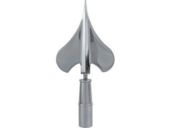 8-1/4" Silver Army Spear Ornament