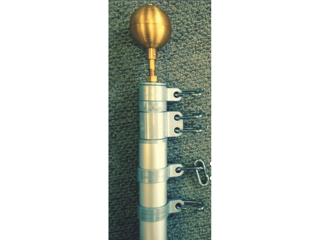 25' Telescoping Titan Flagpole Third Flag Kit