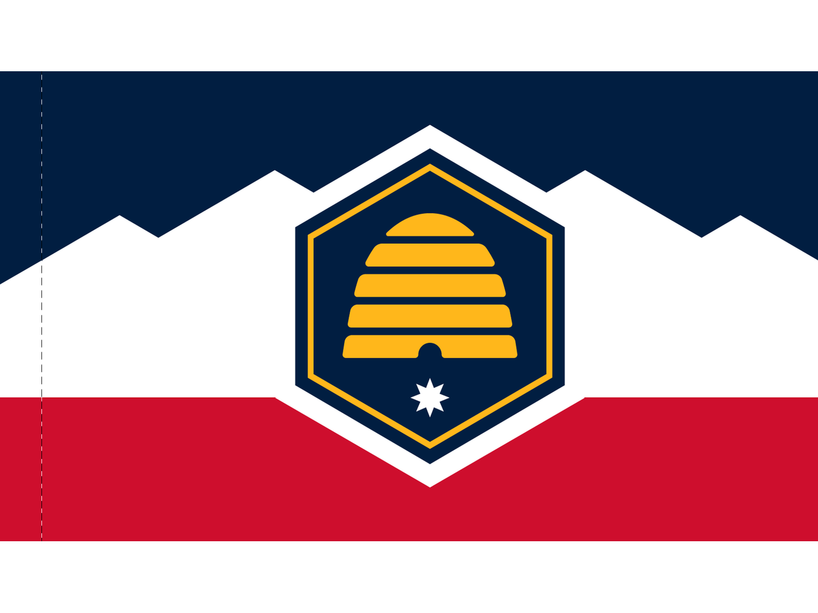 Utah Flag for Indoor Use