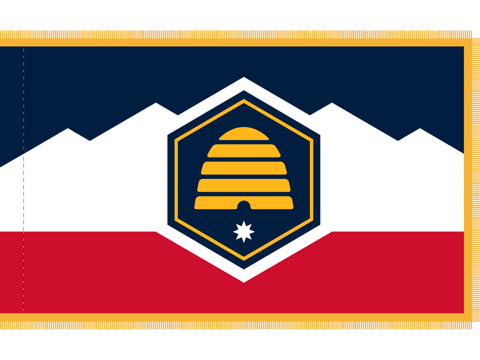 Utah Flag for Indoor Use