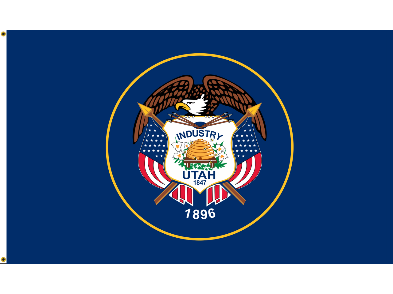 Historical Utah Flag for Outdoor Use