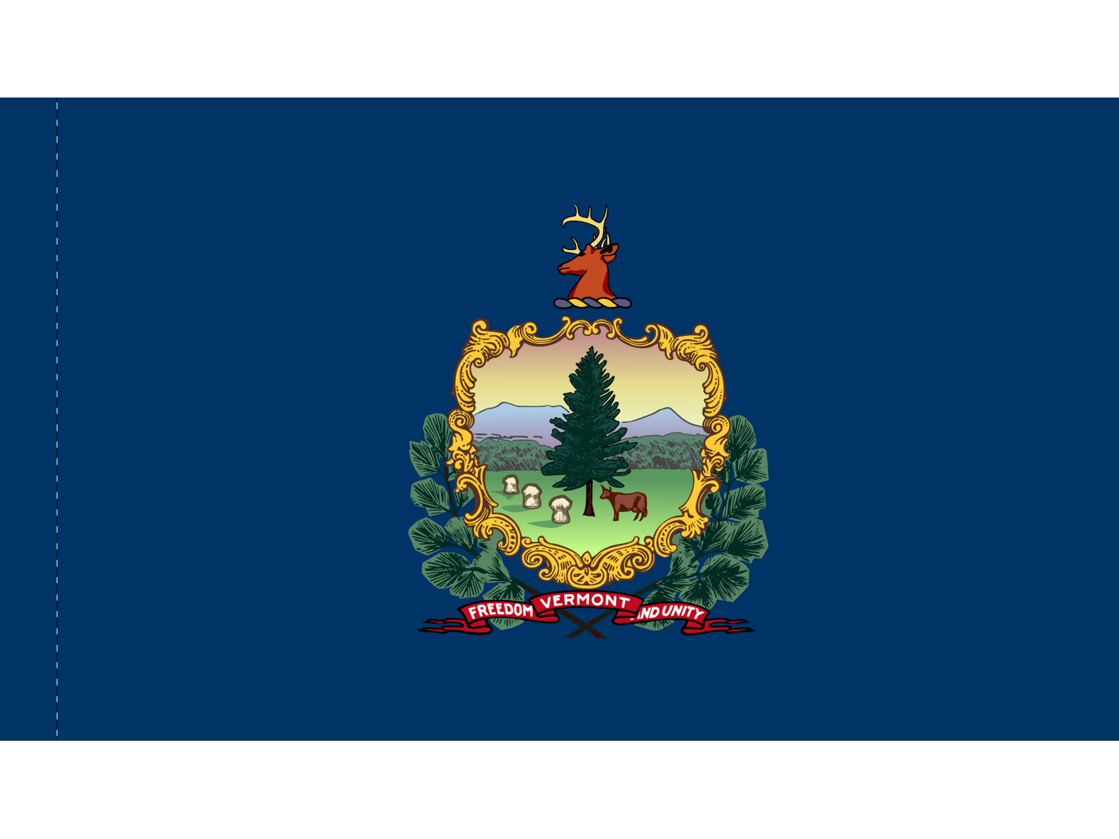 Vermont Flag for Indoor Use