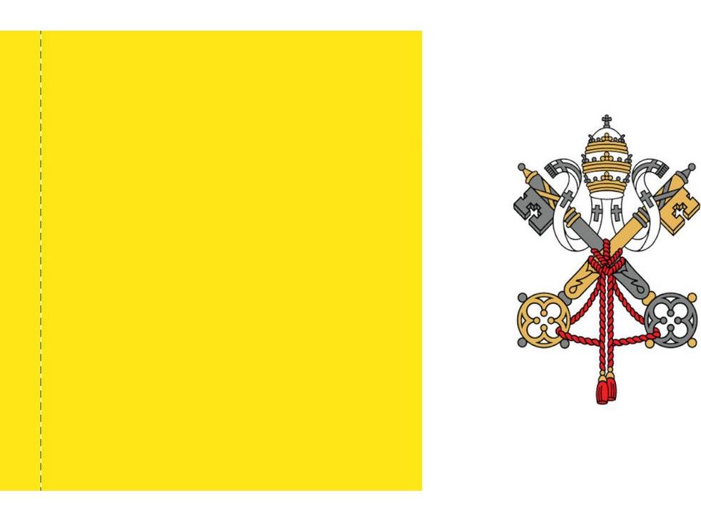 Vatican City (Papal) Flag for Indoor Use
