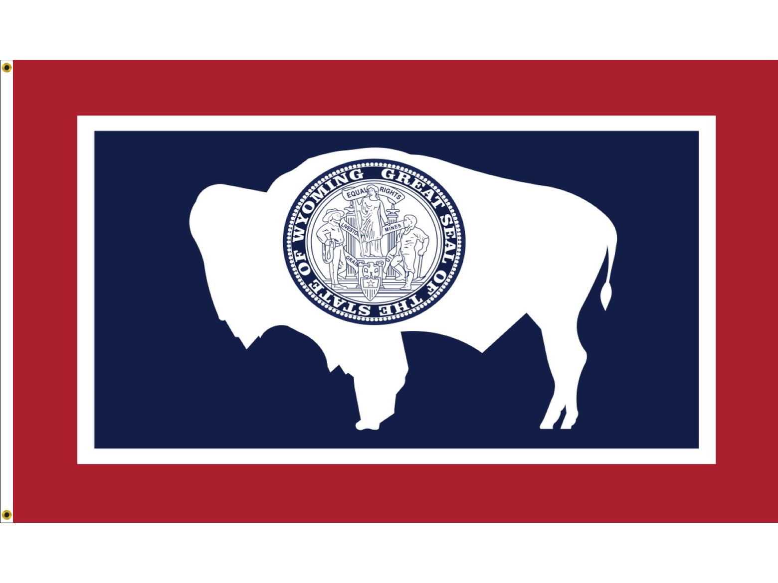 Wyoming Flag for Outdoor Use