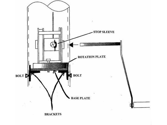 Winch Base Plate for Flagpoles