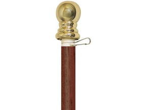 6' Aluminum Spinning Flagpole Set
