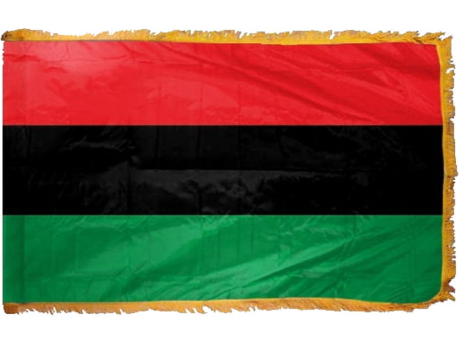 Afro-American Flag for Indoor Use