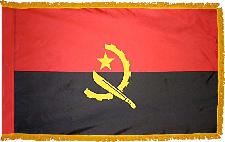 Angola Flag for Indoor Use