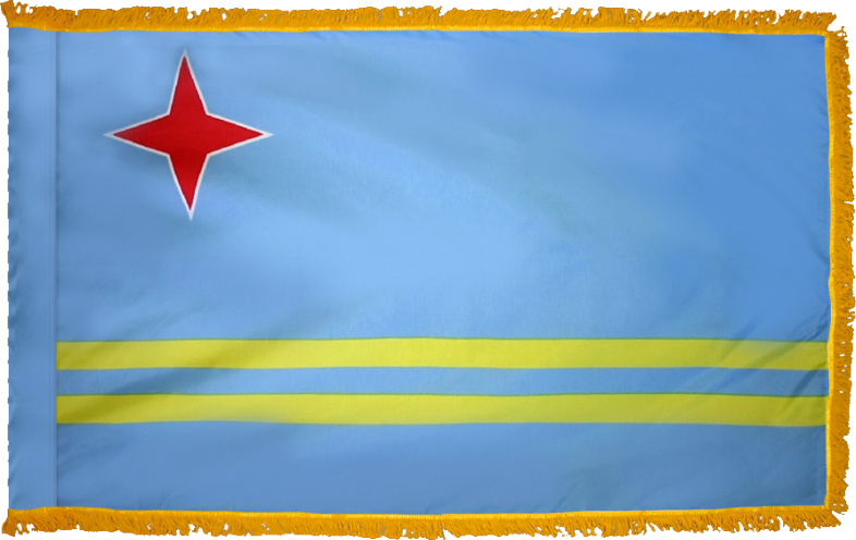 Aruba Flag for Indoor Use
