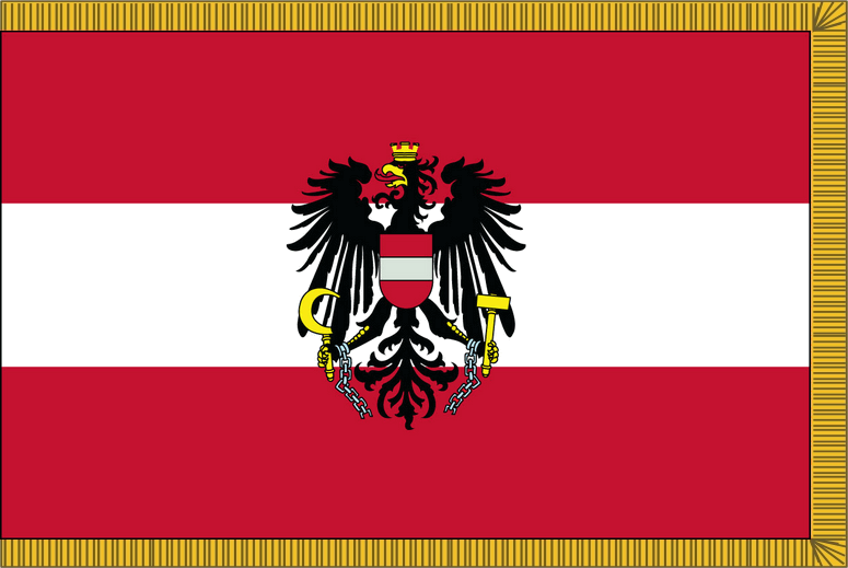 Austria w/Eagle Flag for Indoor Use