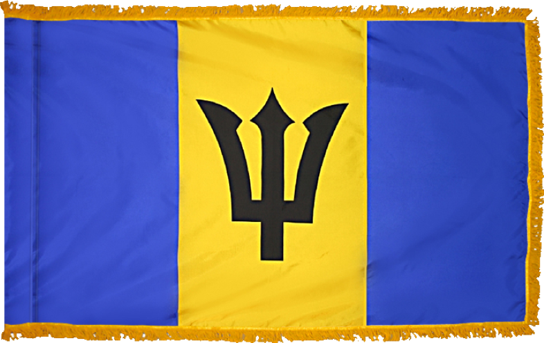 Barbados Flag Flag for Indoor Use
