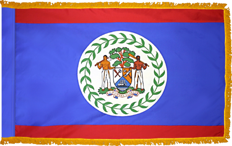 Belize Flag for Indoor Use