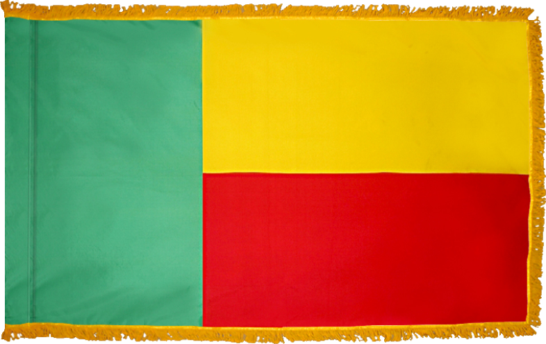 Benin Flag for Indoor Use