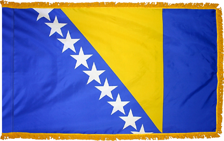 Bosnia & Herzegovina Flag for Indoor Use