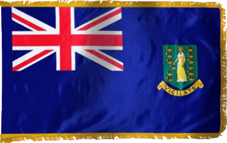 British Virgin Islands Flag for Indoor Use
