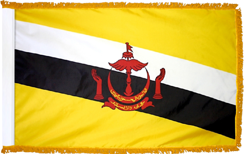Brunei Flag for Indoor Use