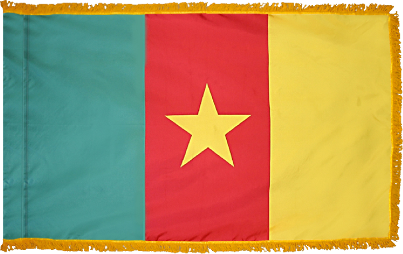 Cameroon Flag for Indoor Use