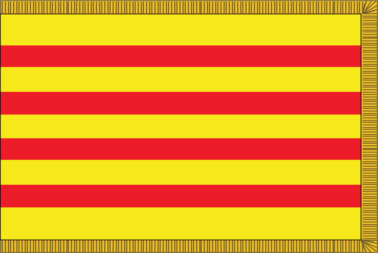 Catalonia Flag for Indoor Use