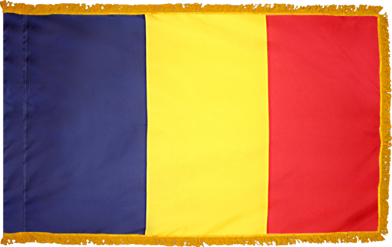 Chad Flag for Indoor Use