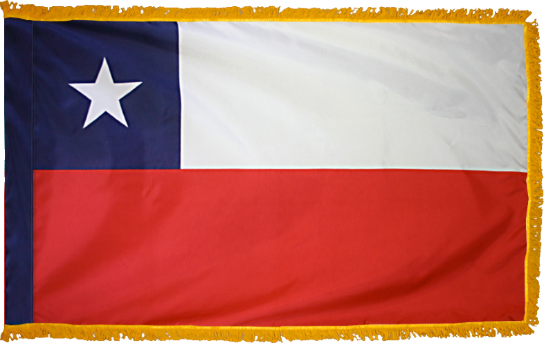 Chile Flag for Indoor Use