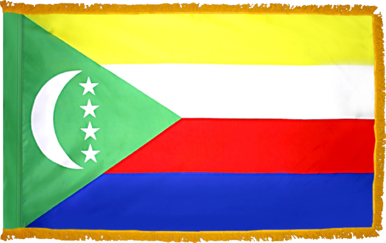 Comoros Flag for Indoor Use