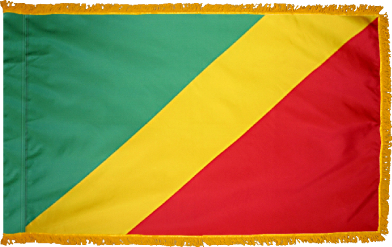 Congo Republic Flag for Indoor Use