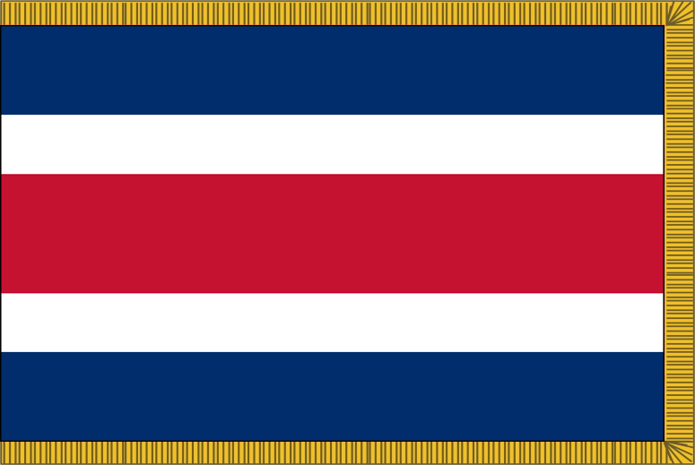Costa Rica (No Seal) Flag for Indoor Use