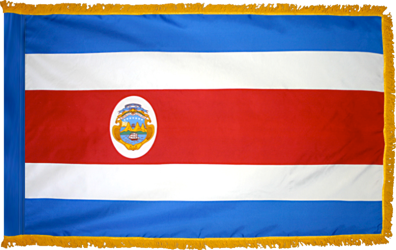 Costa Rica Flag for Indoor Use